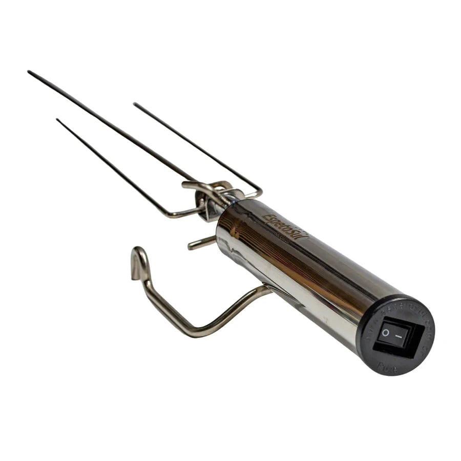 Double Premium Powered BBQ Rotisserie Kit
